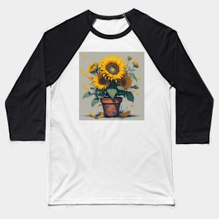 Sunflowers Baseball T-Shirt